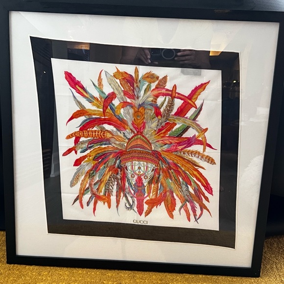 Gucci Woven Silk Scarf Framed
Length: 16"/Width: 16"
Country: Italy
100% Silk - Picture 1 of 2